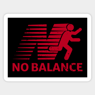 No Balance Running Vintage Sticker